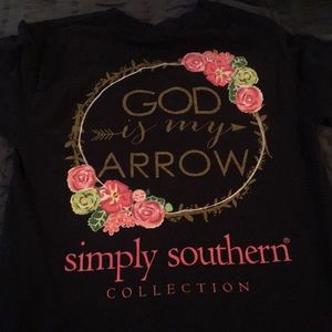 Simply southern shirt size small 100% cotton